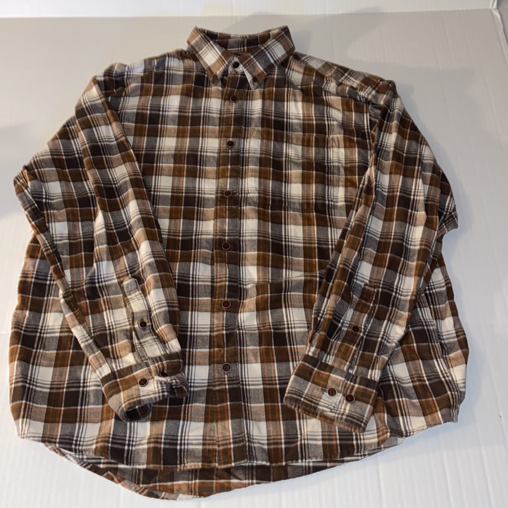 Cabela’s Men’s Large Reg Flannel Long Sleeve Button Down Shirt